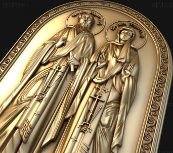 3D model Saints Bassa and Iona of Pskov-Pechersk (STL)